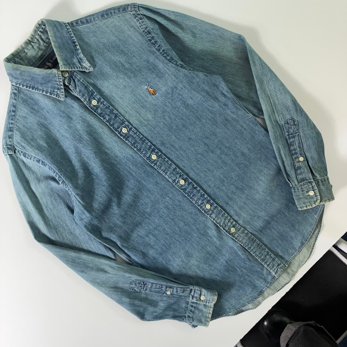 Polo  폴로 랄프로렌 자수 코튼 샴브레이 셔츠  상품이미지2