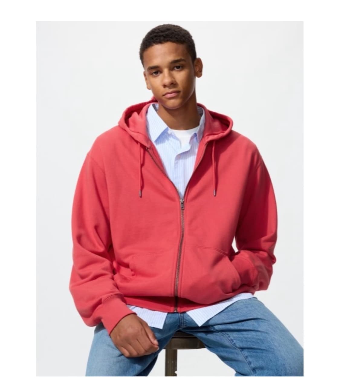 구해요) 유니클로 스웨트풀집파카 레드 s 사이즈 구해요!!!!! 상품이미지1