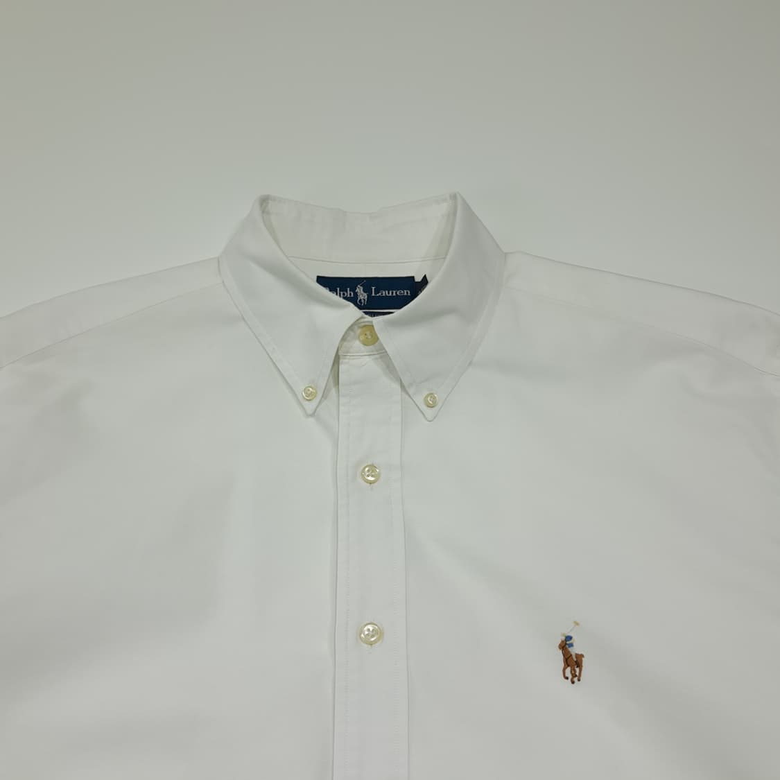 CL958 XL 폴로 90s 홍콩판 야머스 멀티포니 화이트 셔츠 상품이미지2