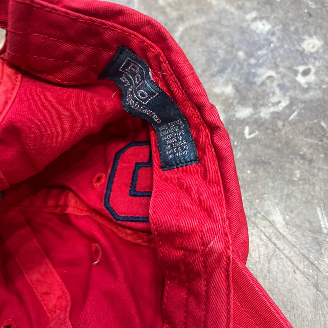 폴로 랄프로렌 레드 볼캡 모자 야구모자 남녀공용 상품이미지5