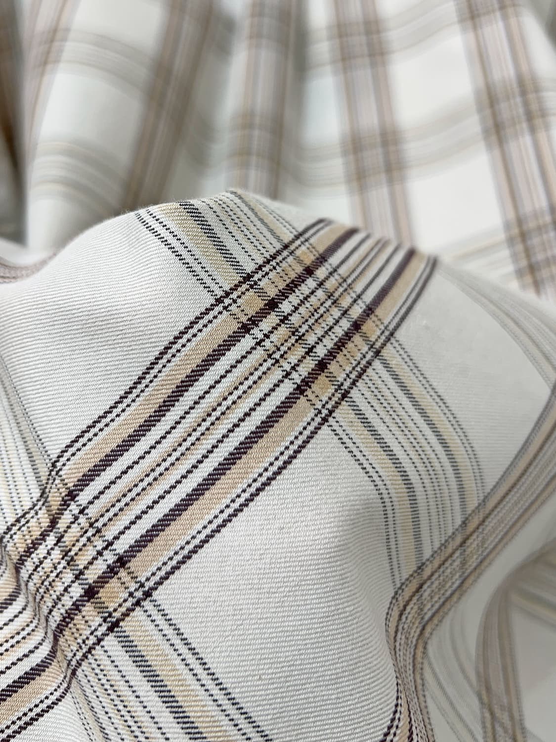 BEAMS HEART   Checkered Polyester Shirt  상품이미지9