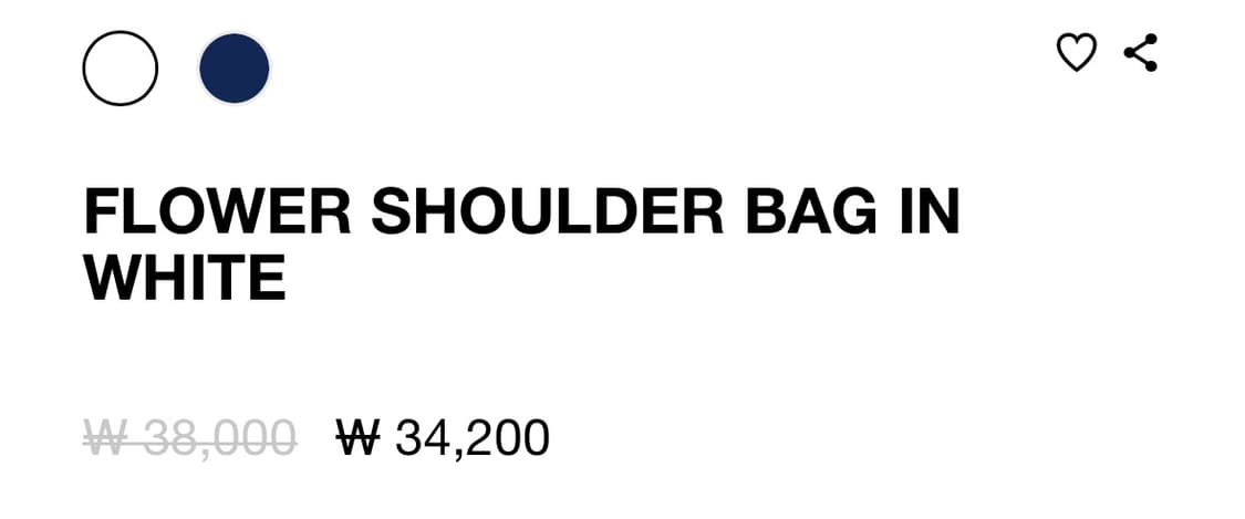 FLOWER SHOULDER BAG IN WHITE  상품이미지2