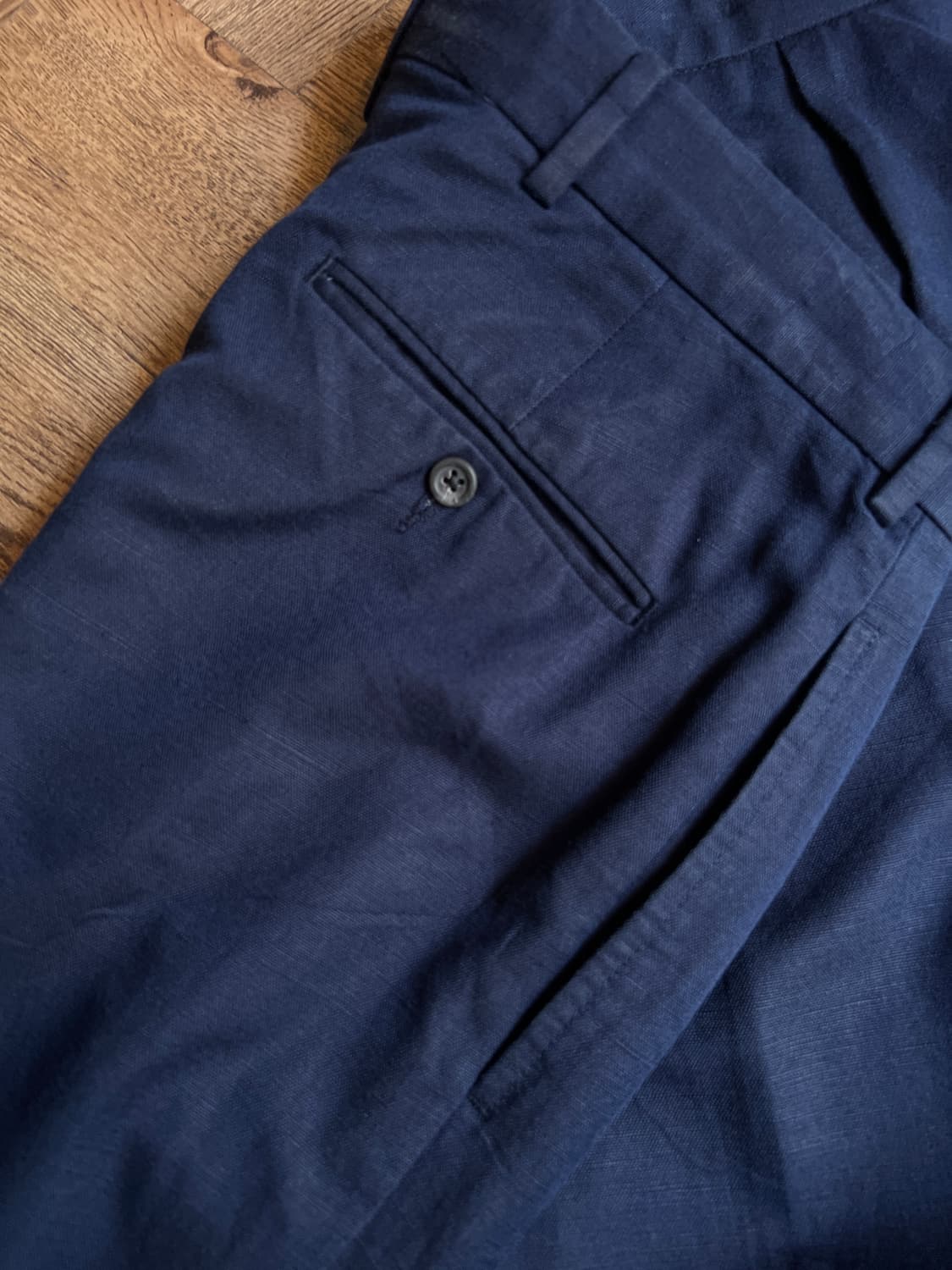 [34]폴로 랄프로렌 네이비 코튼 린넨 치노 팬츠 상품이미지5