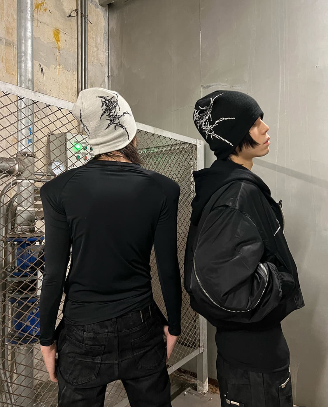 Rebel Wave graphic knit beanie 상품이미지1