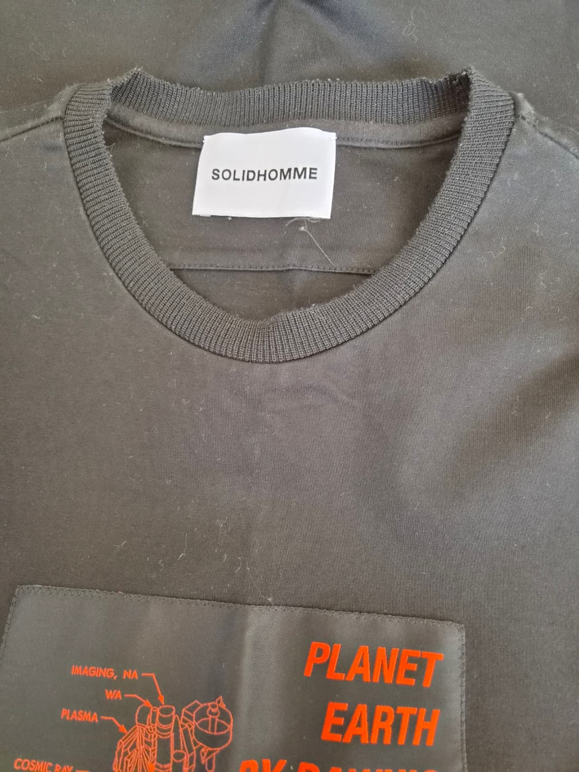 솔리드옴므 남성 패치워크반팔티셔츠 46사이즈 상품이미지7