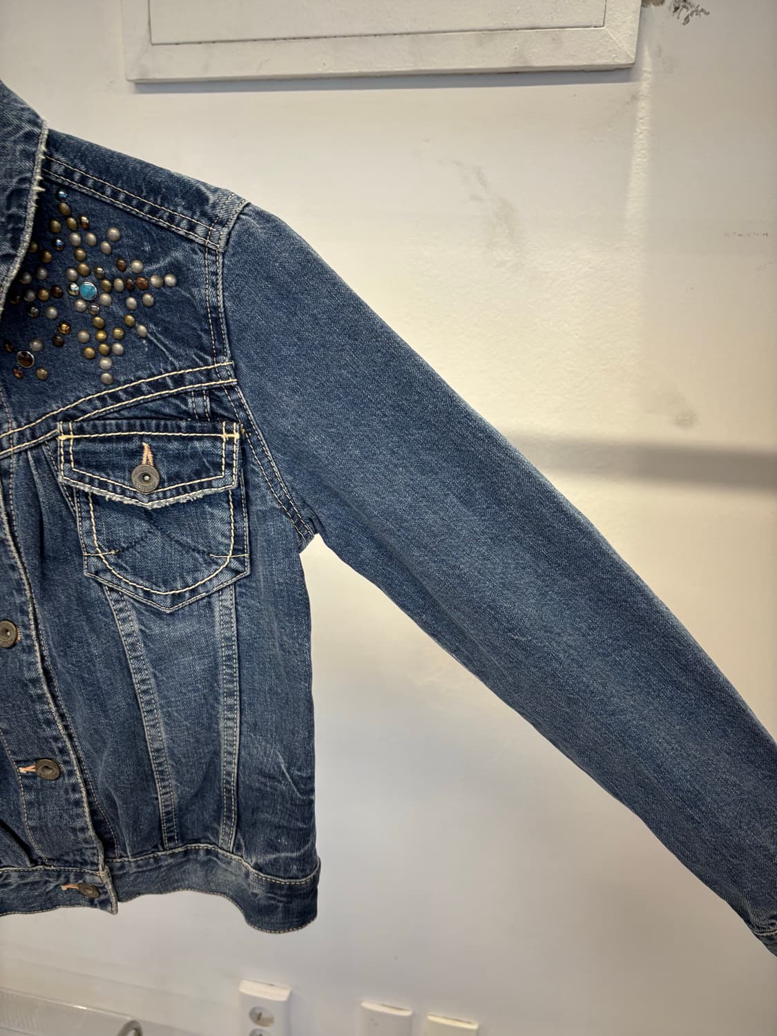Stud point denim jk 상품이미지3
