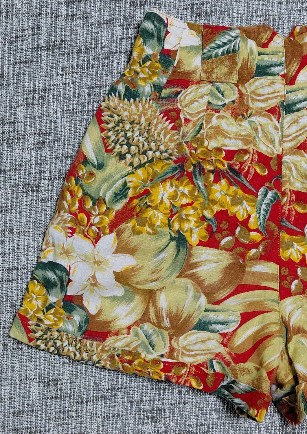 [린넨 100%/S] DGRRCE 보타니컬 트로피컬 하이웨이스트 쇼츠 상품이미지7