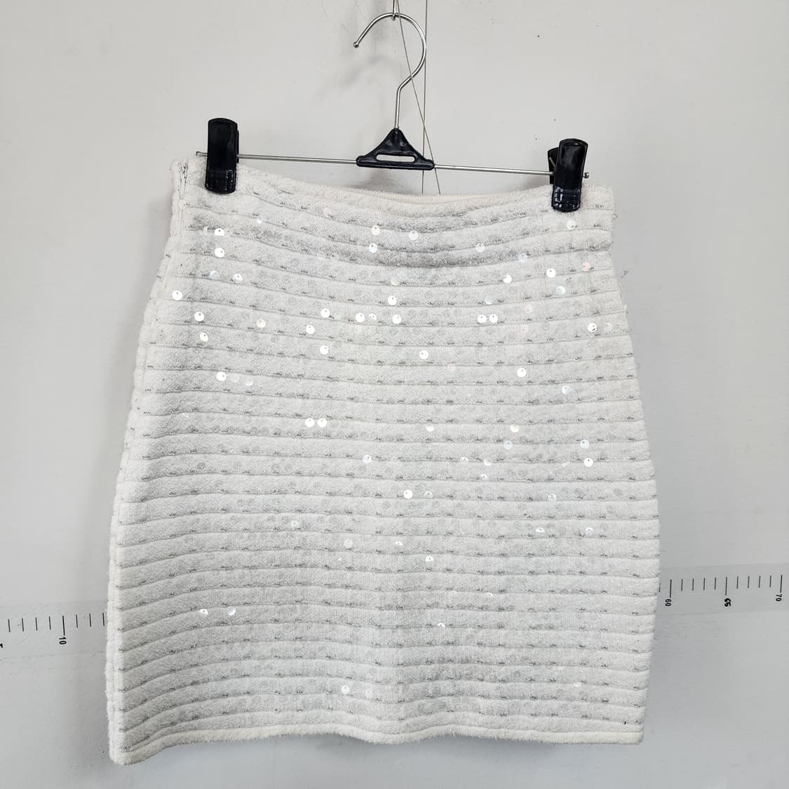 마쥬디자인 화이트 시퀸 장식 트위드 크롭 자켓&스커트 상품이미지7