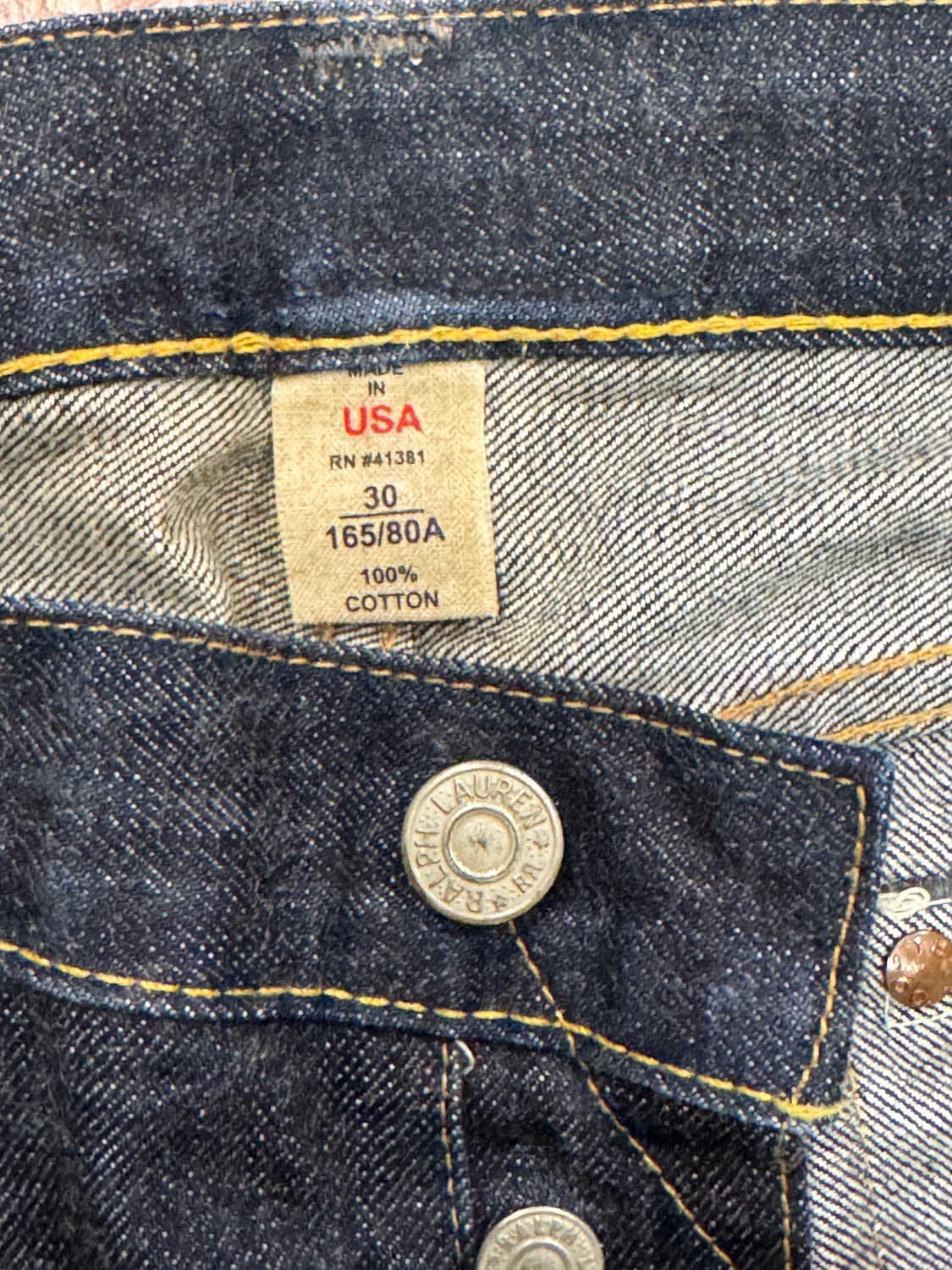 RRL Slim Fit 셀비지 데님 (30) 상품이미지7