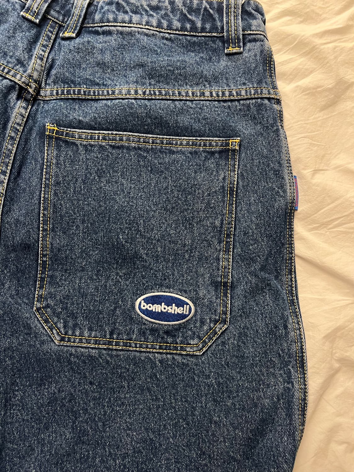 bombshell 데님 반바지 쇼츠 jorts 다크 워시 32 상품이미지8