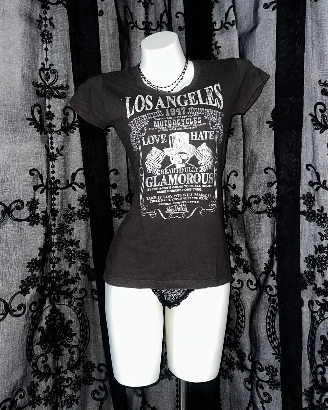 Charcoal los angeles graphic t-shirt 상품이미지1
