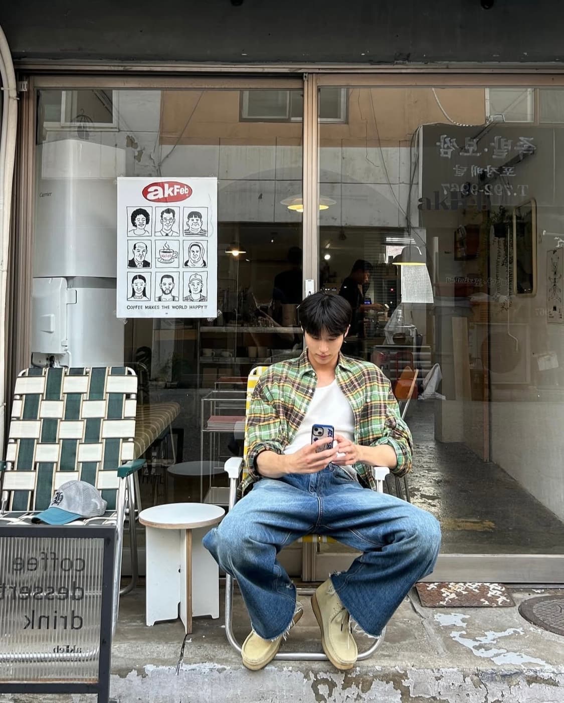 R13 포켓 체크셔츠 변우석 착용 m 상품이미지3
