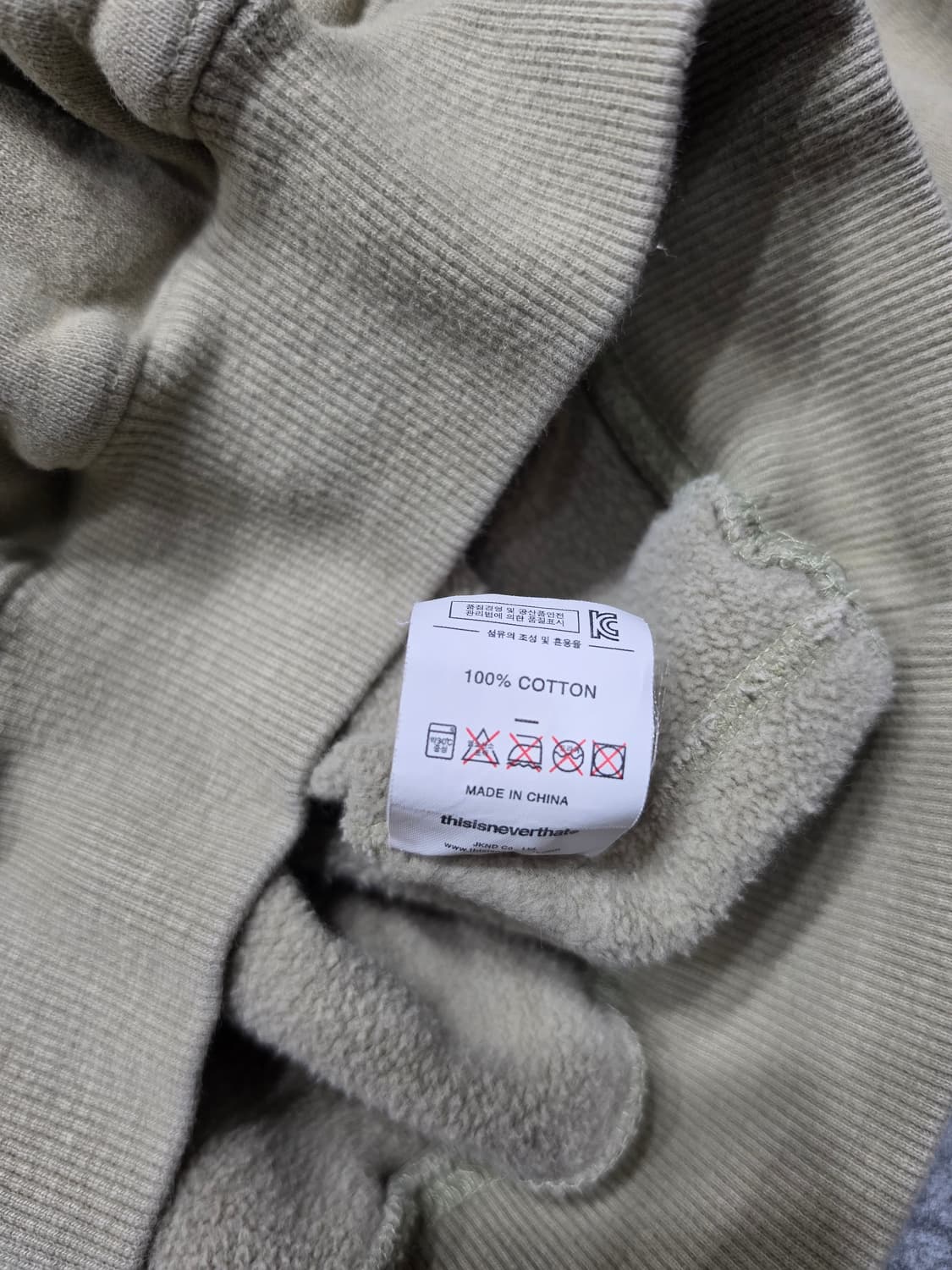 디스이즈네버댓 스펠로고 후드티 M 상품이미지5