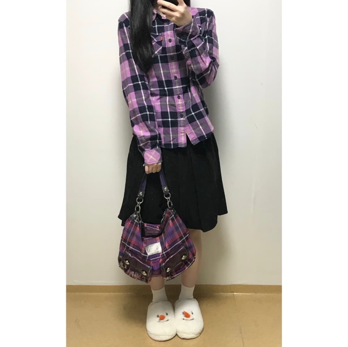 코치 poppy 히메갸루 로걀 키치 체크 가방 상품이미지4