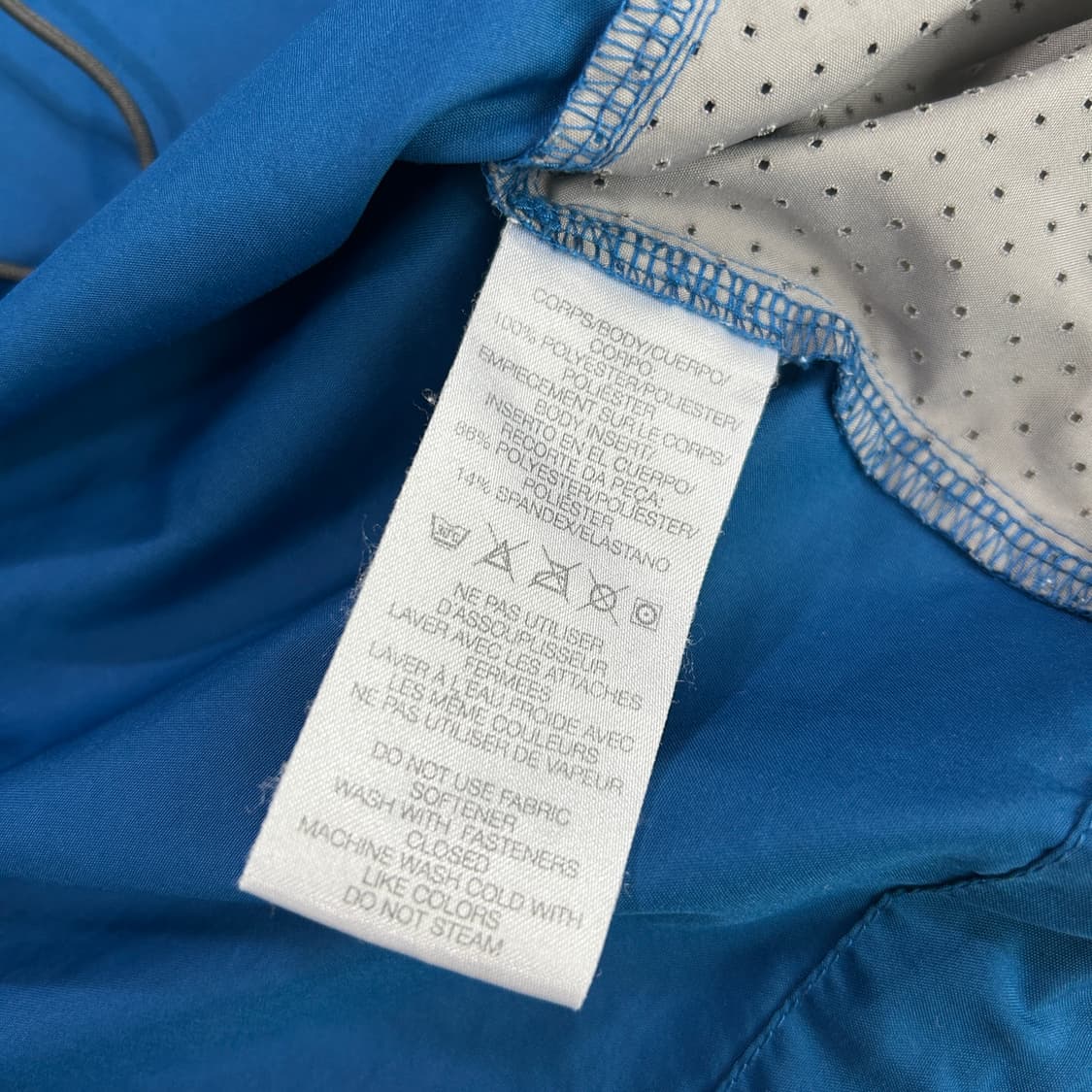 살로몬 블루/회색 바람막이 자켓 m 상품이미지2