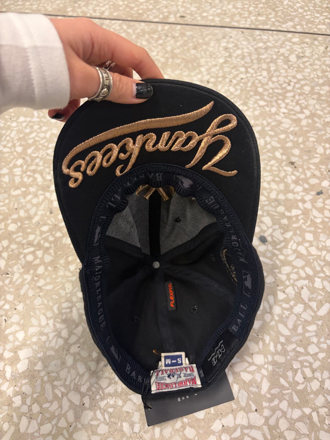 MLB New York Yankees Black Cap  상품이미지5