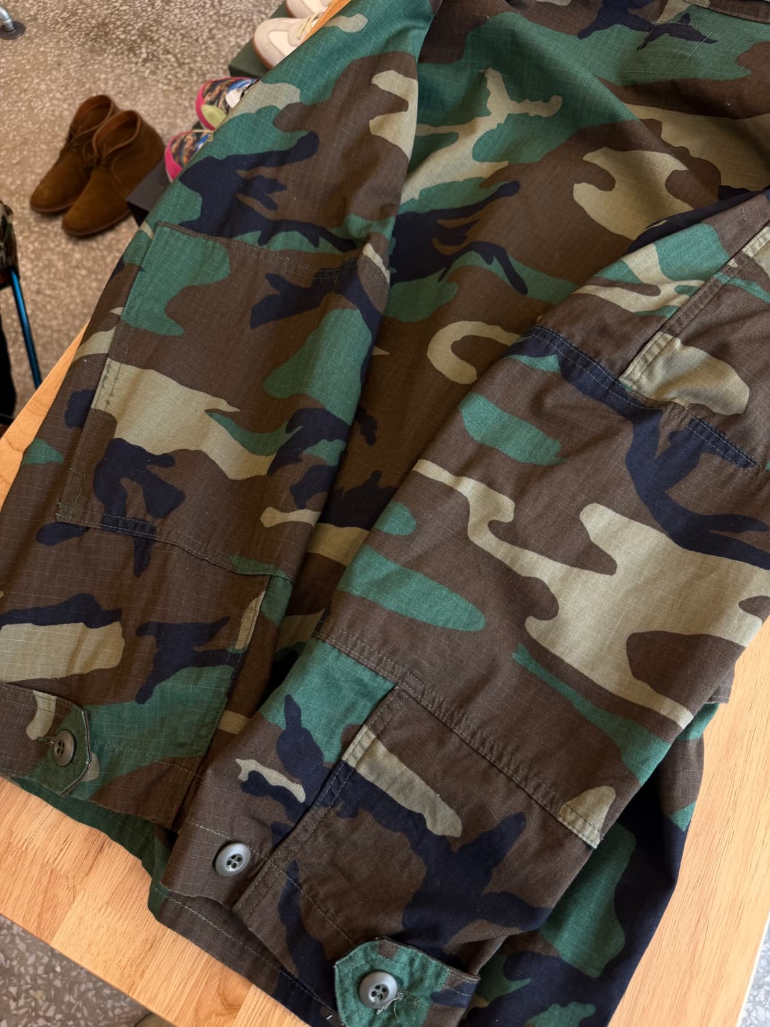 US ARMY 립스탑 우드랜드 퍼티그 자켓 상품이미지6