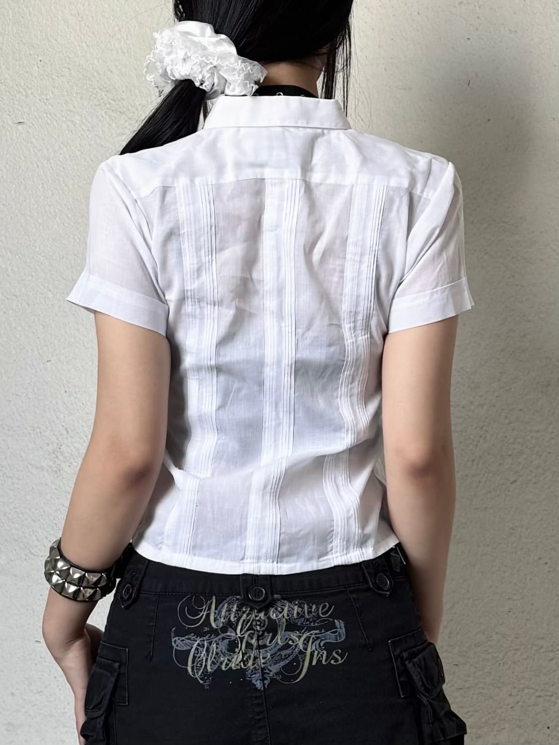 Crop white shirt 상품이미지2