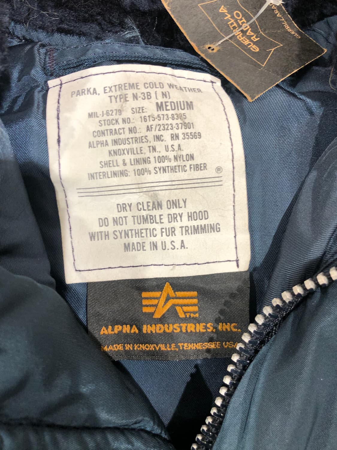 [8789]Alpha Industries Inc. navy jacket 상품이미지3