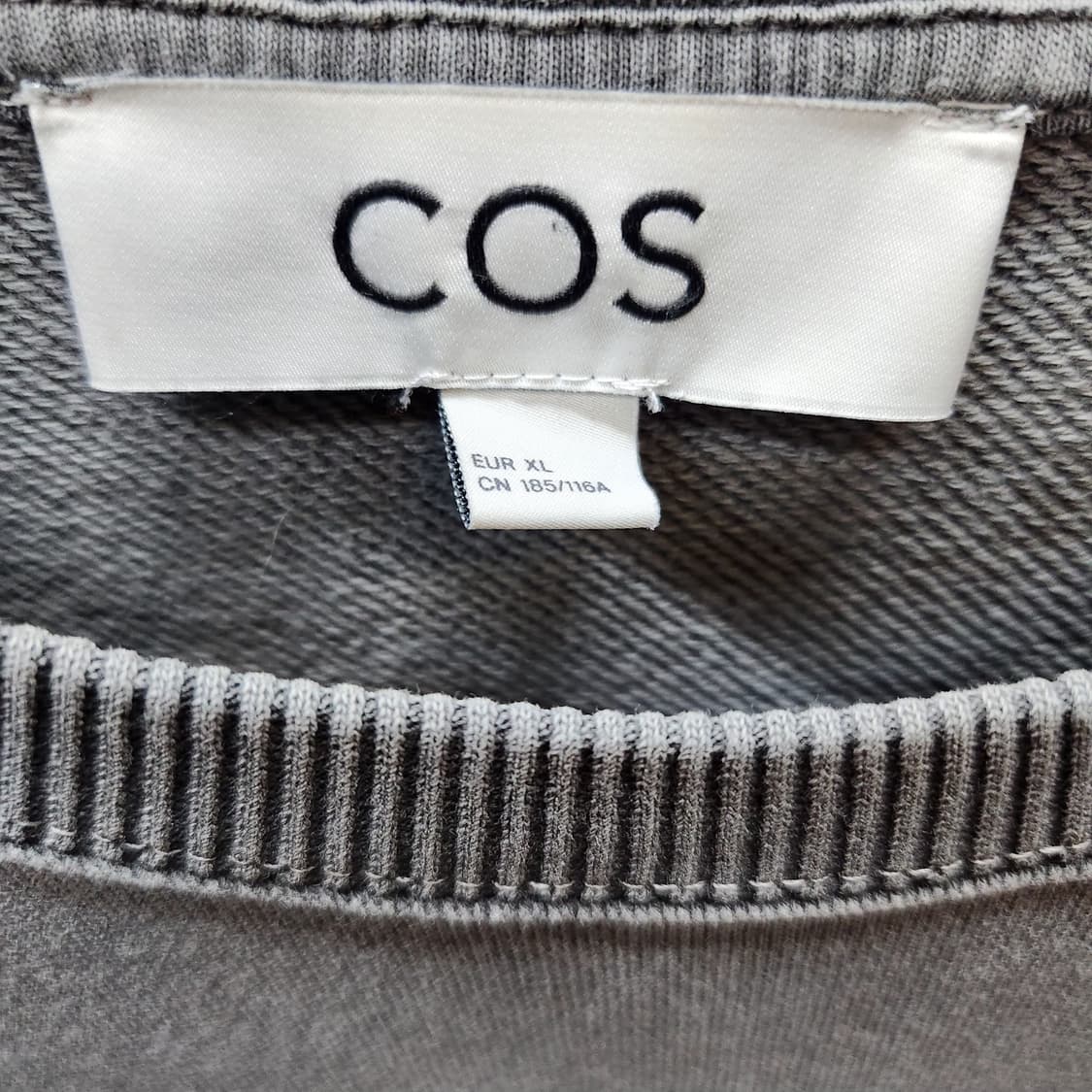 COS 코스 피그먼트 워싱 맨투맨 XL(2XL) 상품이미지5