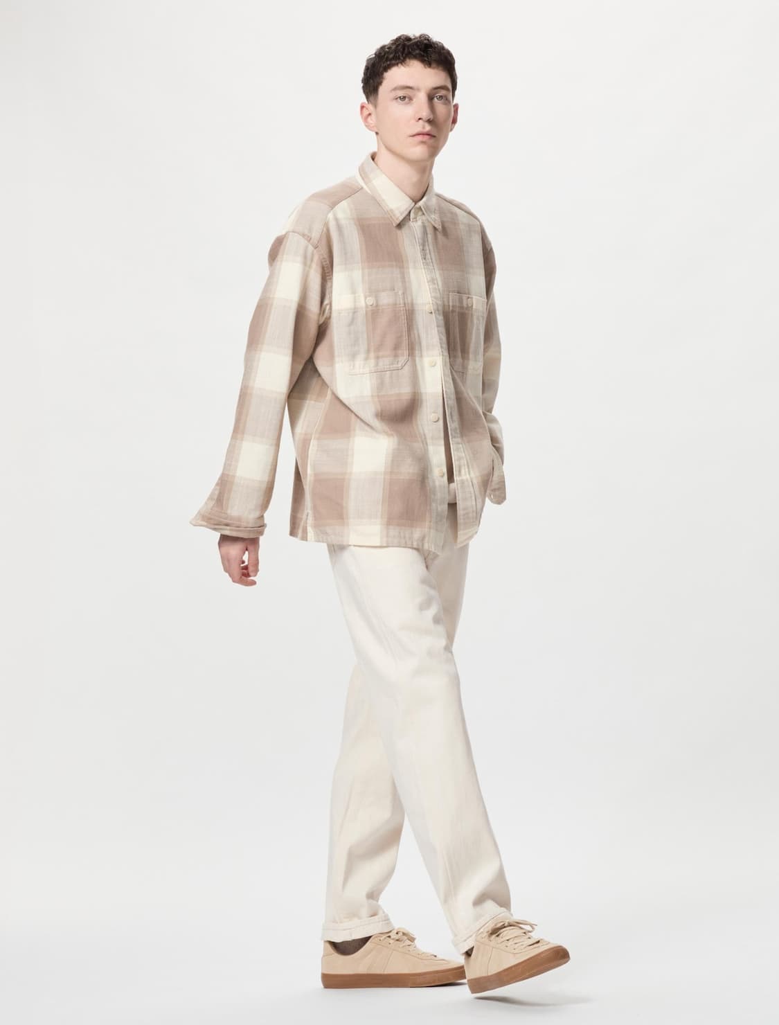 유니클로 레귤러핏진(셀비지) OFF WHITE 31사이즈 상품이미지1