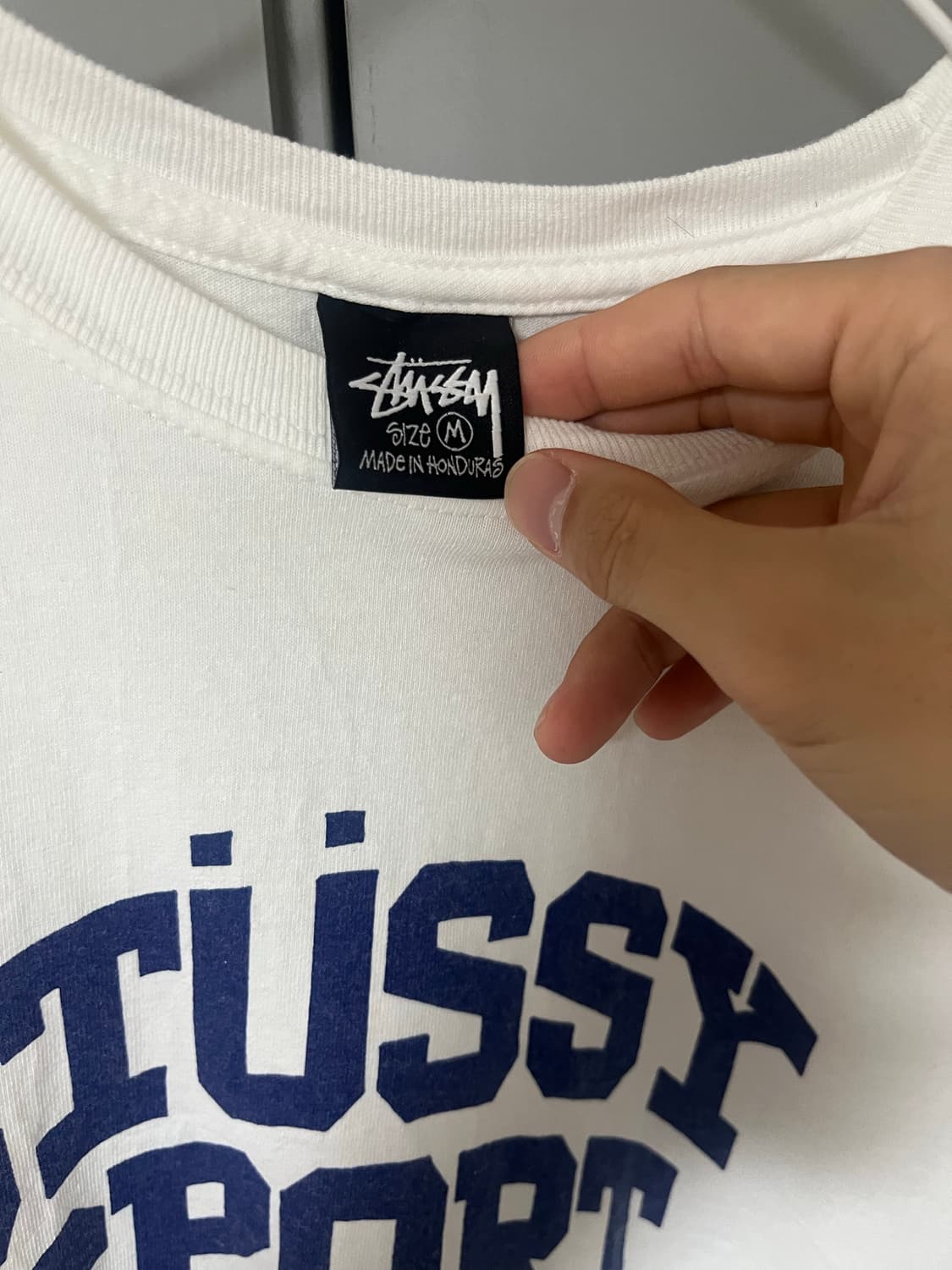 스투시 5 스포츠 티셔츠 화이트 M 상품이미지4