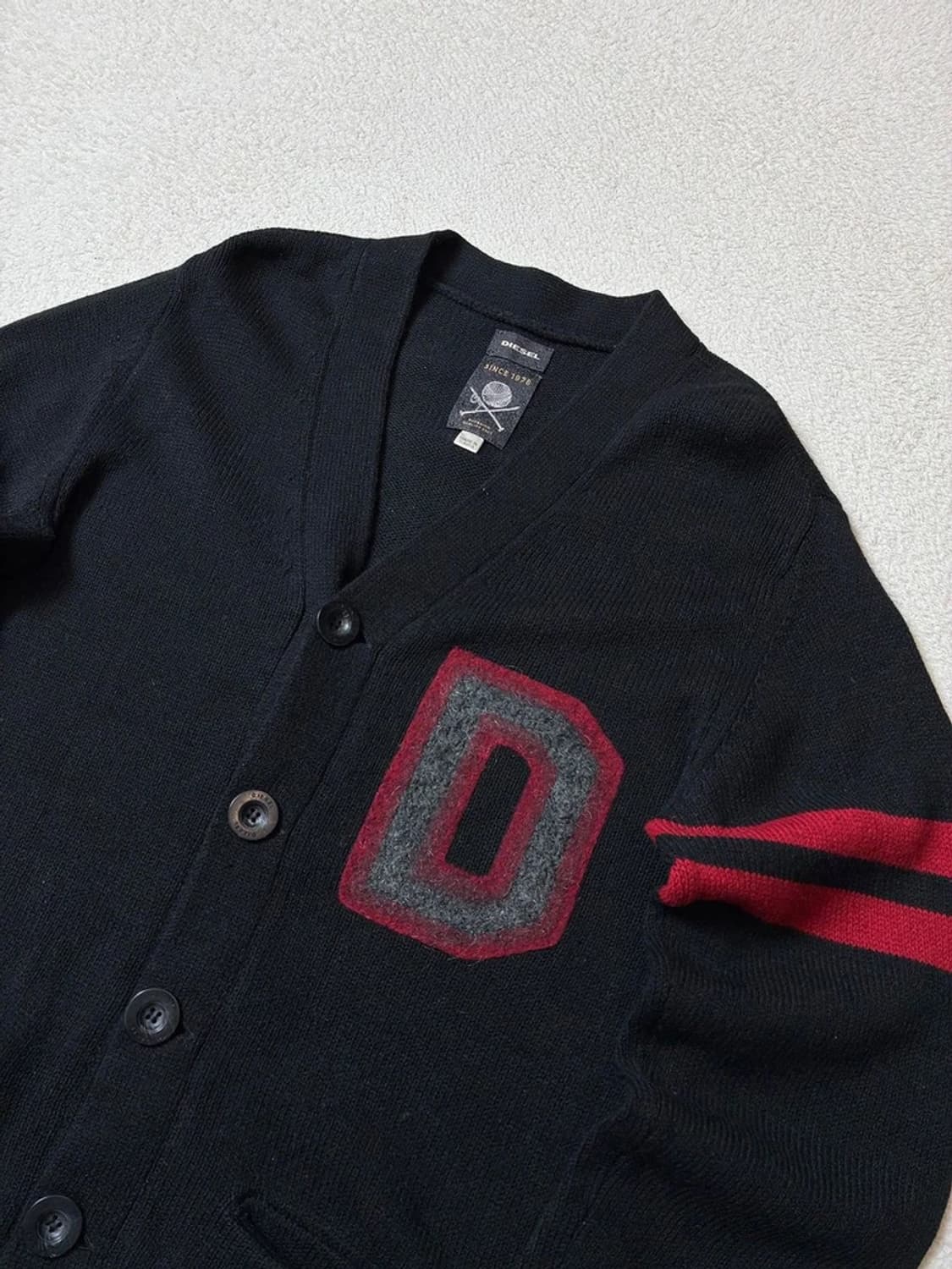 디젤 00's 버진 울 D 로고 니트 가디건 PN7830 상품이미지2