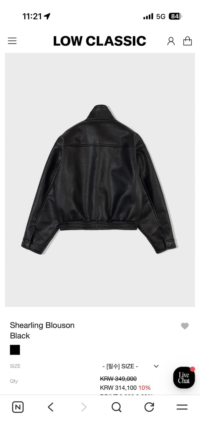 로우클래식 시어링 무스탕 블랙 상품이미지2