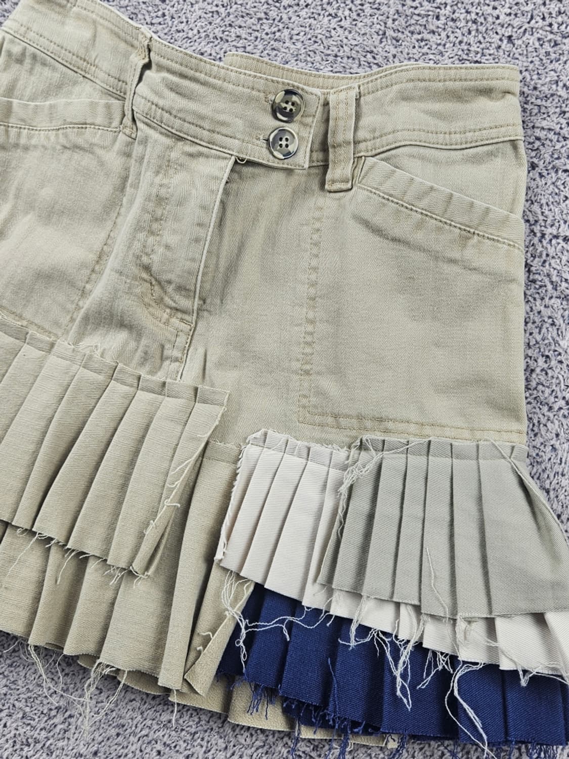 빈티지 리빌딩 리워크 커스텀 레이어 스커트 ( OS ) / 9029 상품이미지2