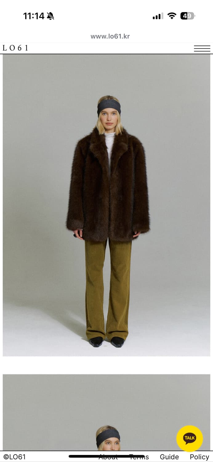lo61 ria fur coat brown 리아 퍼 상품이미지3