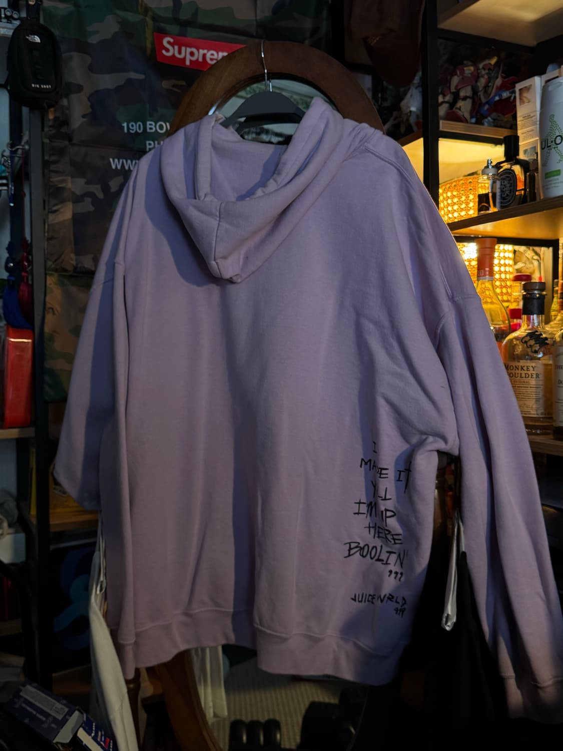 Xxl 쥬스월드 legends never die 머천 후디 퍼플 상품이미지2