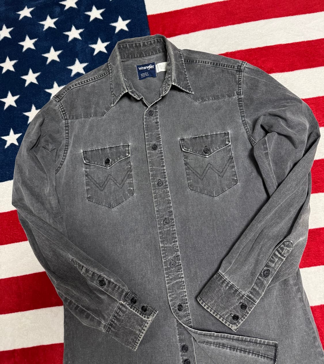 랭글러 웨스턴데님셔츠 Wrangler western denim shirt 상품이미지5