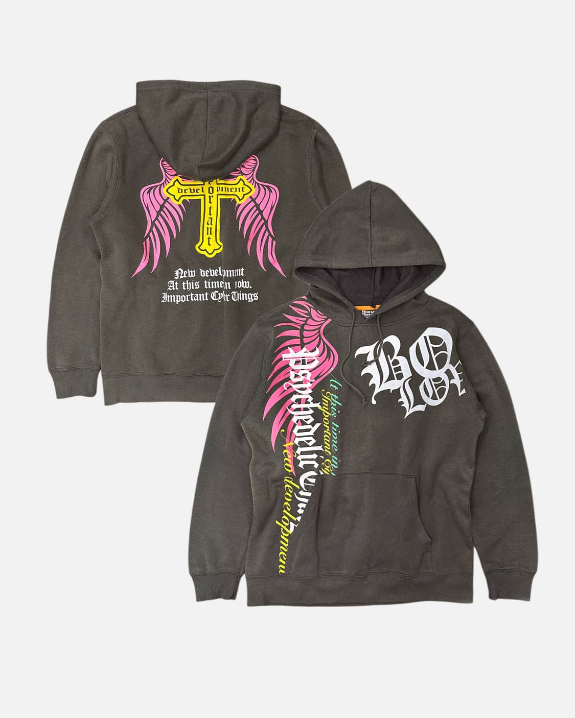punk wing cross hood t-shirt 상품이미지1
