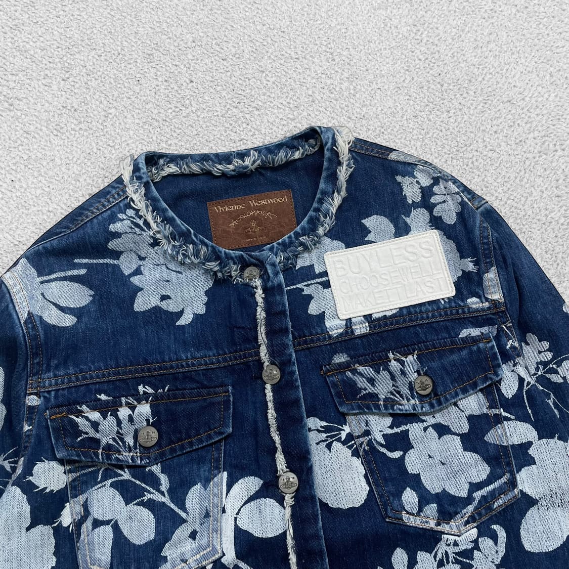 비비안웨스트우드 앵글로매니아 플라워 데님 자켓 상품이미지3