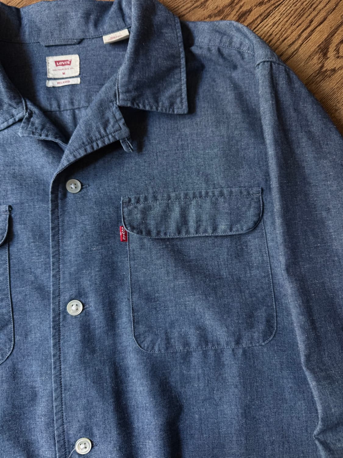 [M]리바이스 인디안 마드라스 샴브레이 셔츠 상품이미지3