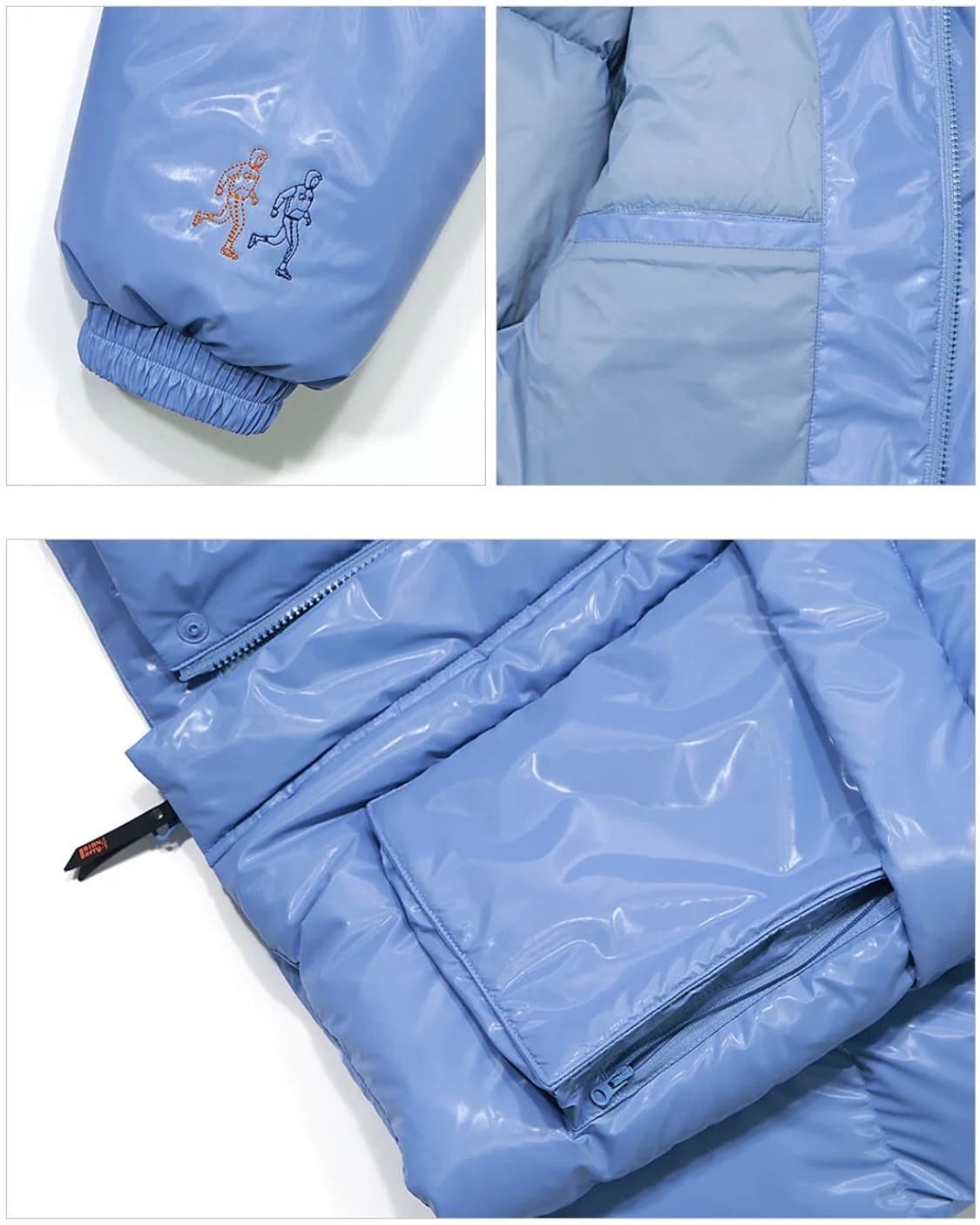 (새상품) 브라이언 베리 다운 패딩 자켓 블루 S 상품이미지4