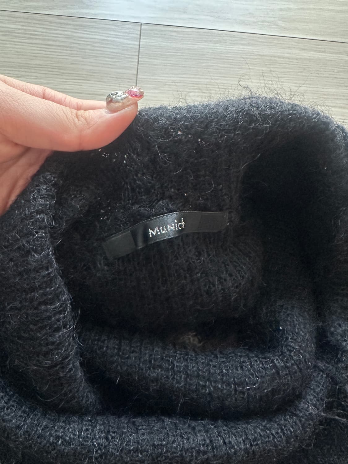 Munich 울 나일론 목니트  상품이미지4