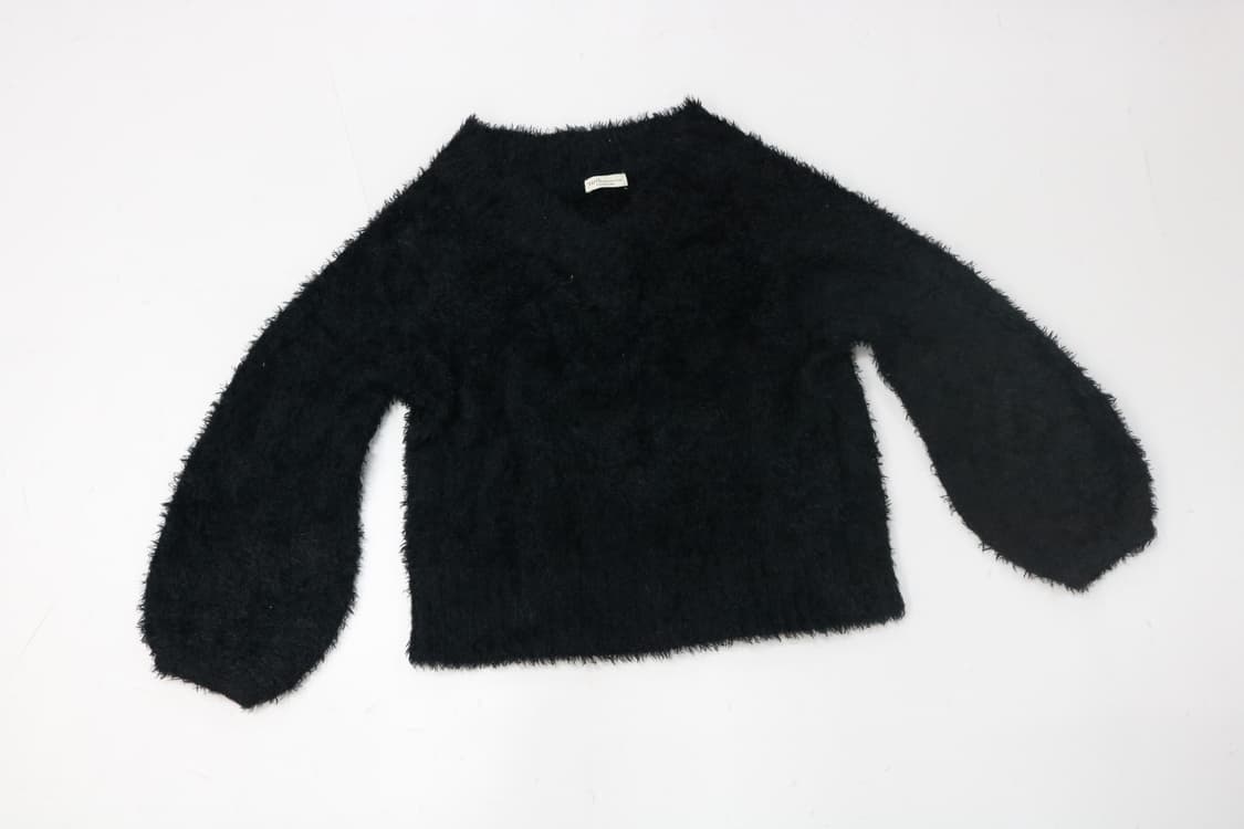 earth music&ecology 어스뮤직 앤 에콜로지 블랙 벌룬 니트 상품이미지2