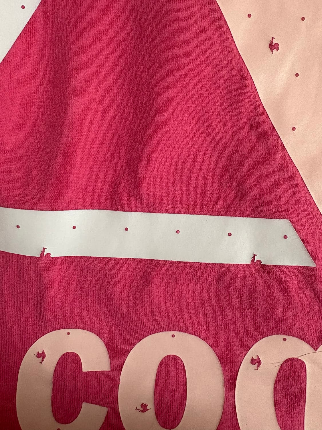 갸루 스포티 Y2K 빈티지 르꼬끄 핑크 반팔 상품이미지2