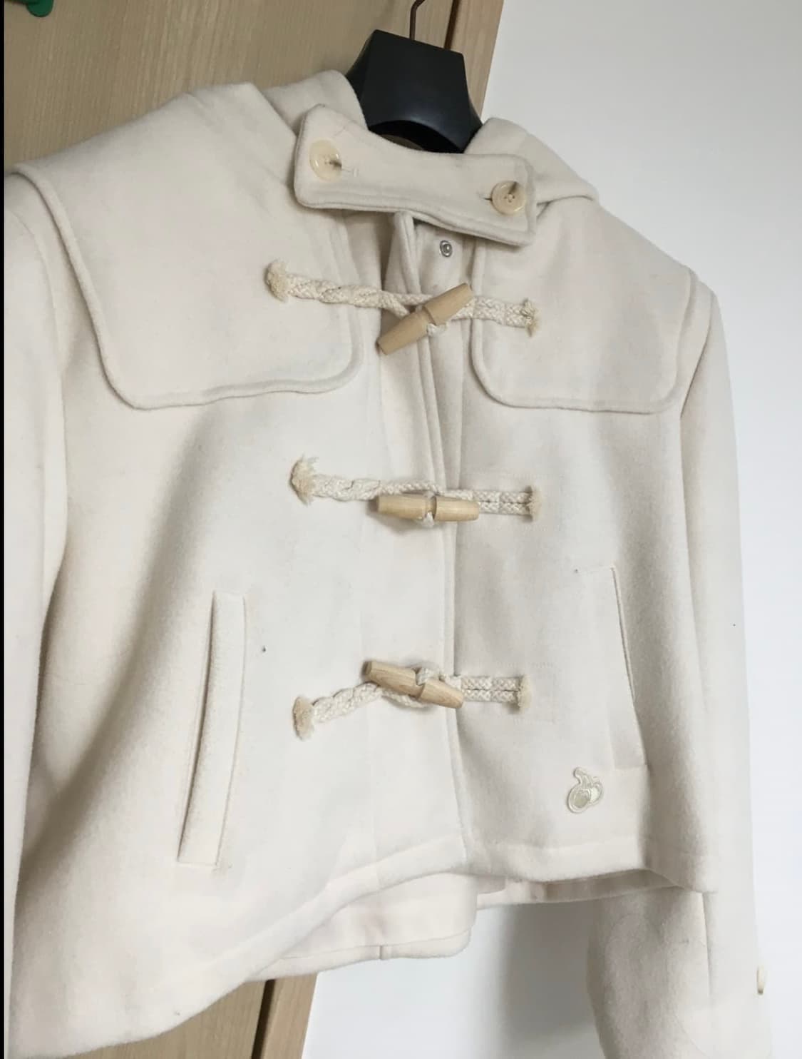 키르시 제리 크롭 토글 숏 코트 아이보리 상품이미지2