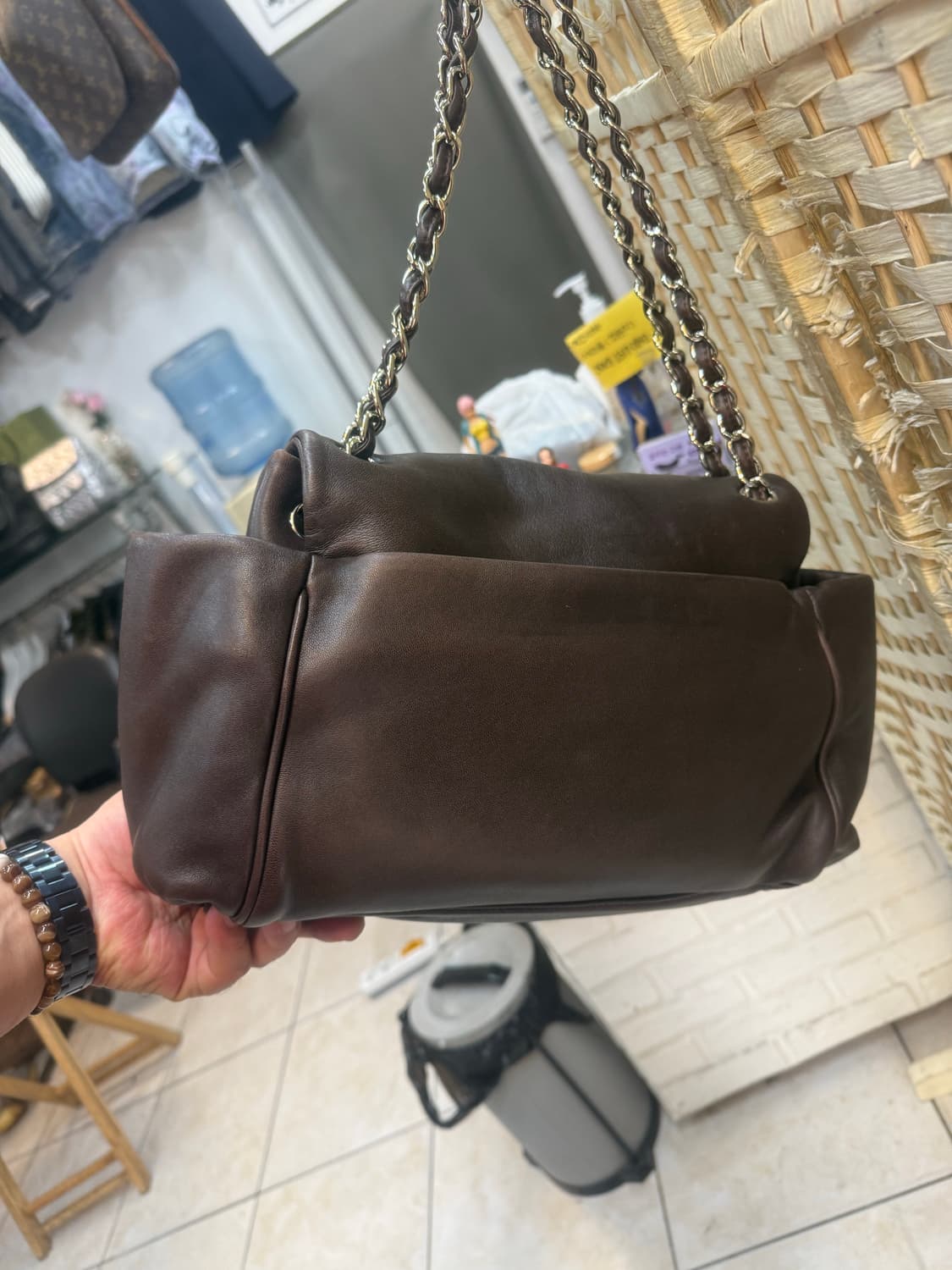 정품 샤넬 램스킨 체인백 팝니다 상품이미지4