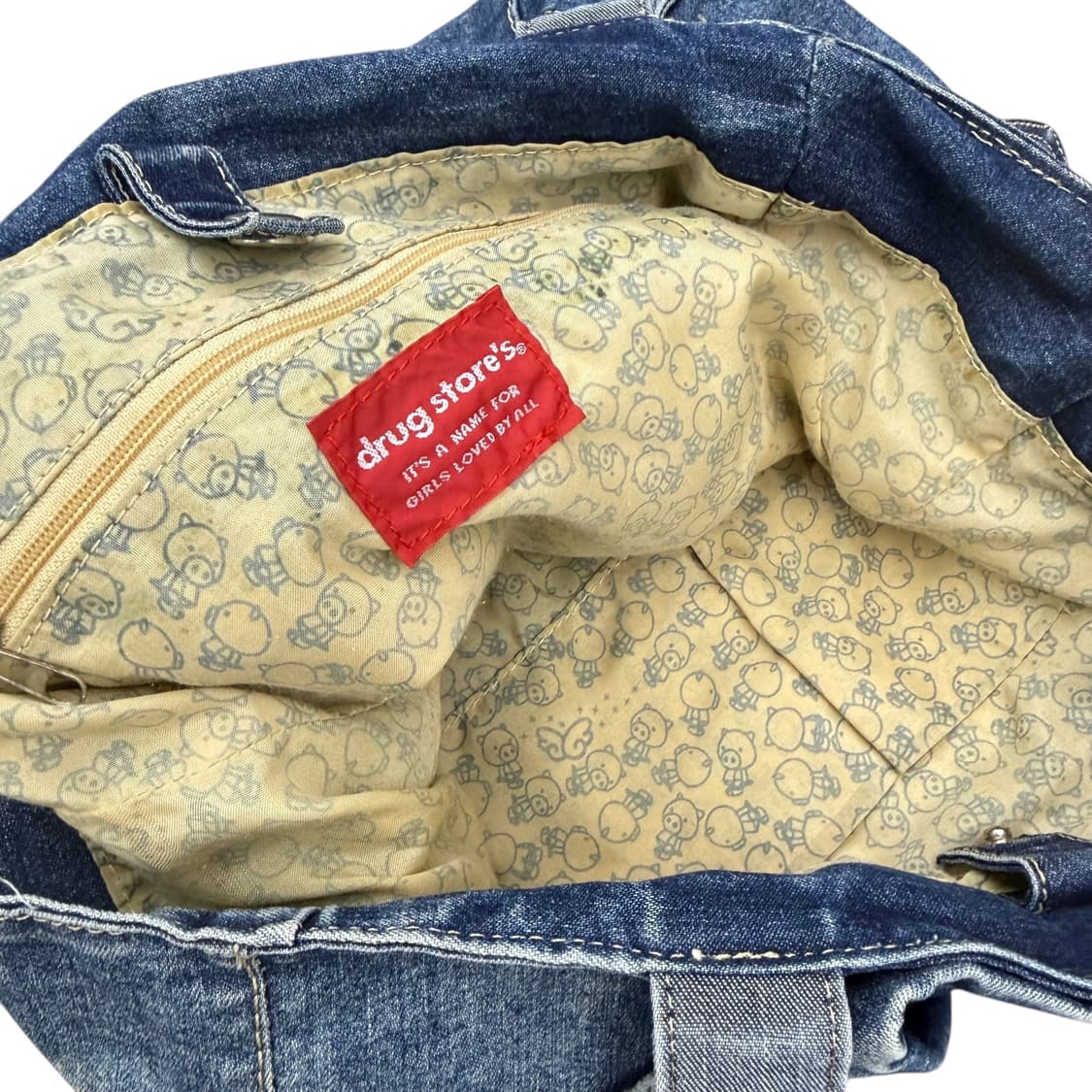 drug store's 드럭스토어 프린팅 데님 에코백 상품이미지6