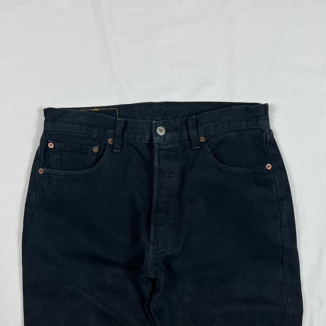 90’s 리바이스 levis europe 501 블랙데님팬츠 바지 상품이미지2