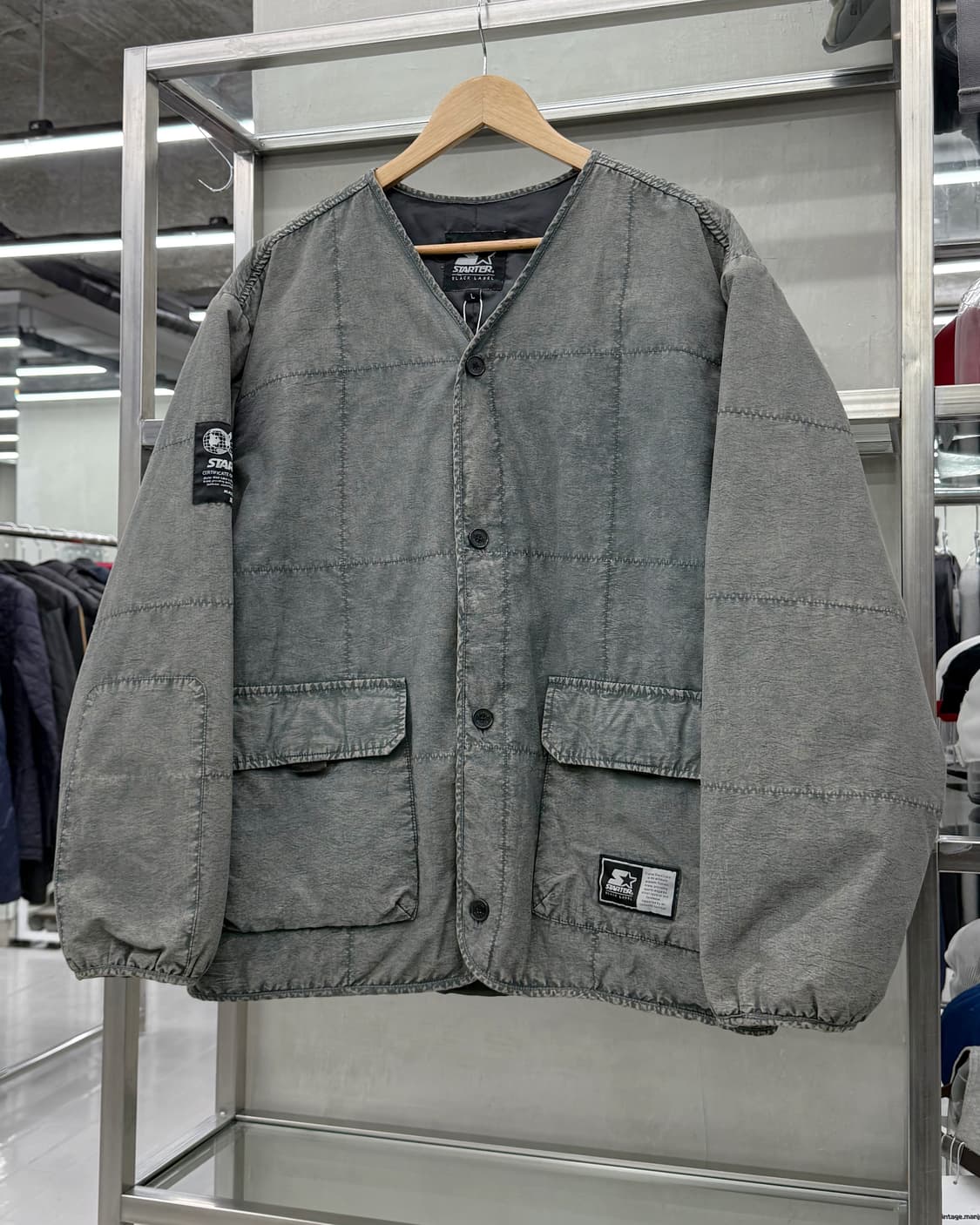 스타터 블랙라벨 스톤 워시드 퀼팅 라이너 자켓 상품이미지2