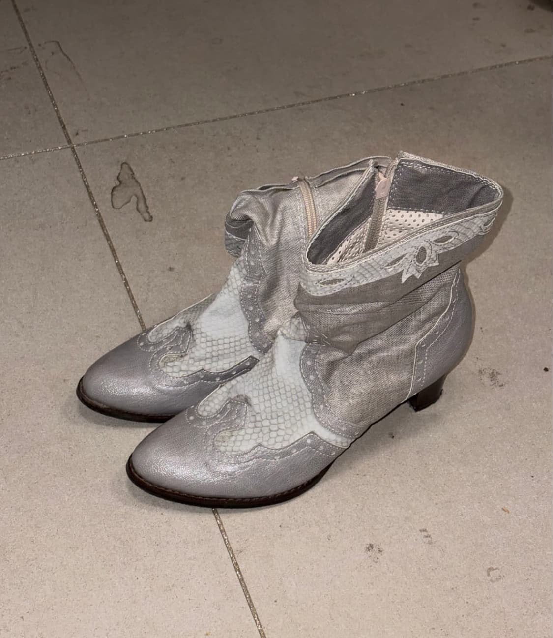 빈티지 실버 웨스턴 부츠  상품이미지3