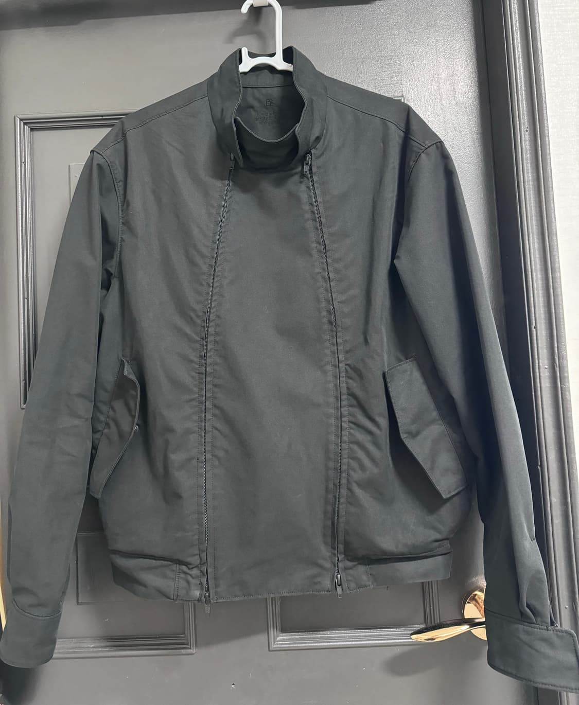 누마레 DOUBLE ZIP HARRINGTON JACKET BLACK 상품이미지1