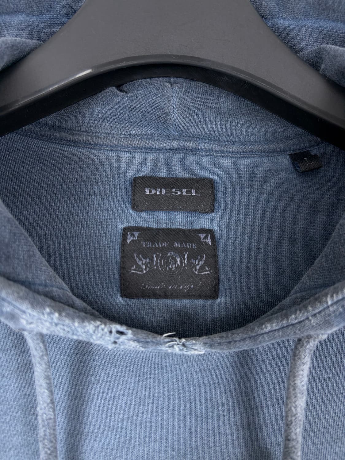 a32) DIESEL 디젤 워싱 피그먼트 후드티 상품이미지4