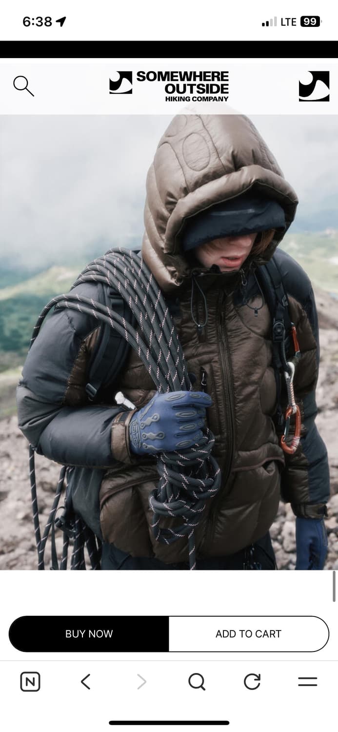 썸웨어아웃사이드 푸퍼 자켓 패딩 sohc 상품이미지3