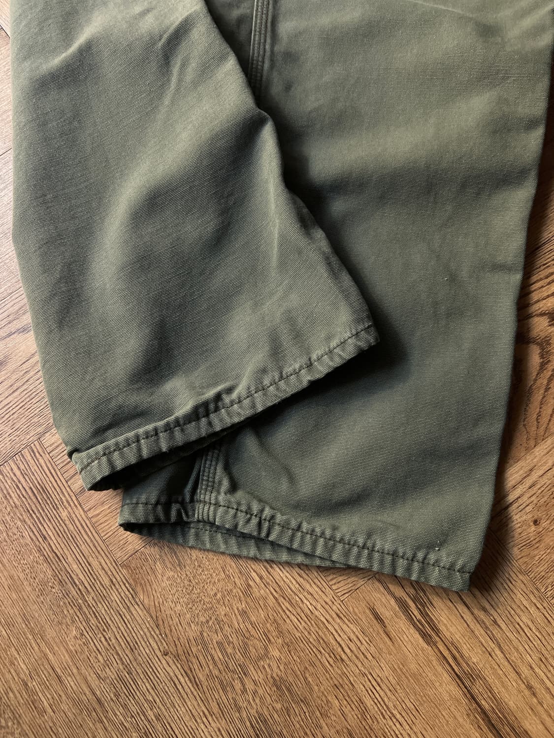 [36]칼하트 USA 모스그린 라이트 캔버스 워크팬츠 상품이미지7