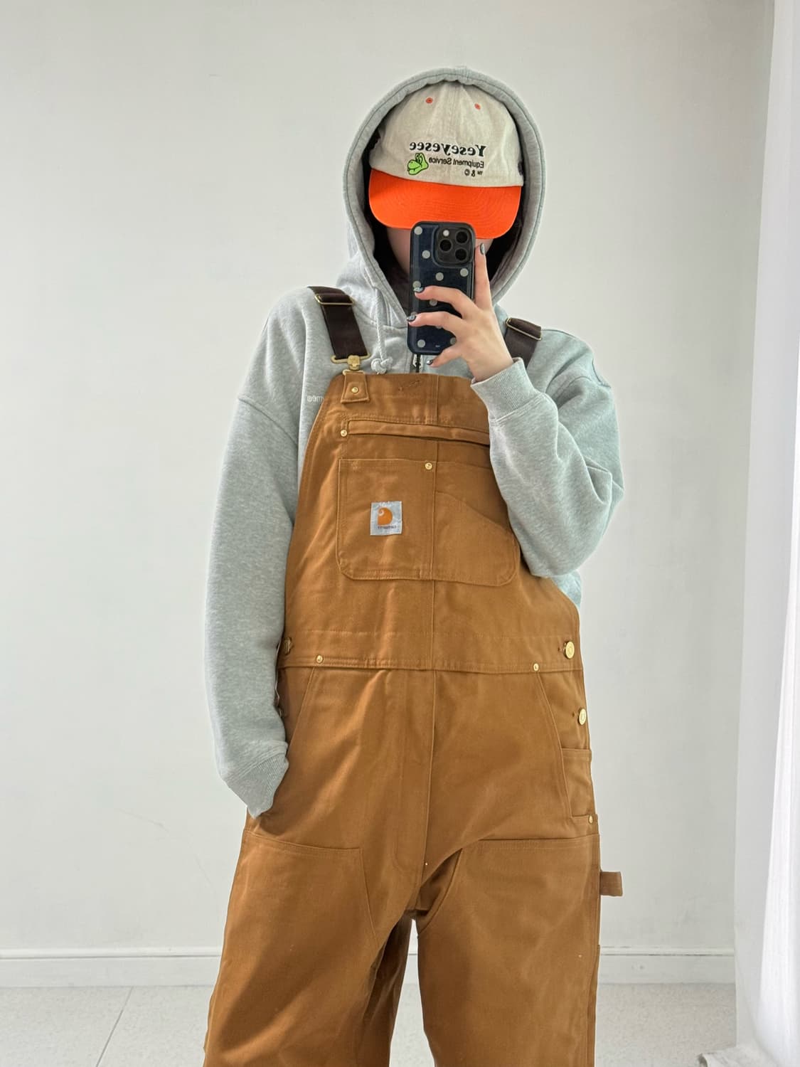 칼하트 브라운 오버롤  상품이미지2